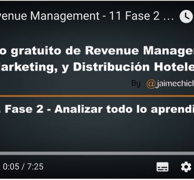Video – Fase 2 del Revenue Management Analizar todo lo aprendido - eRevenue Masters Video – Fase 2 del Revenue Management Analizar todo lo aprendido - eRevenue Masters