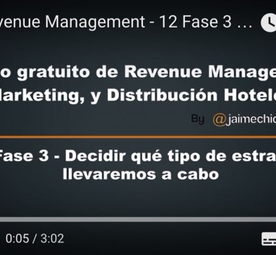 Video – Fase 3 del Revenue Management: Decidir la estrategia a llevar a cabo - eRevenue Masters