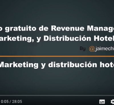 Video – Marketing hotelero y distribución hotelera - eRevenue Masters